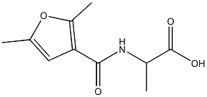 2-[(2,5-dimethyl-3-furoyl)amino]propanoic acid 结构式
