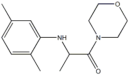 2-[(2,5-dimethylphenyl)amino]-1-(morpholin-4-yl)propan-1-one Structure