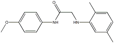 2-[(2,5-dimethylphenyl)amino]-N-(4-methoxyphenyl)acetamide Structure