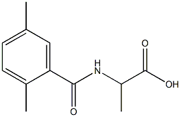 2-[(2,5-dimethylphenyl)formamido]propanoic acid Structure