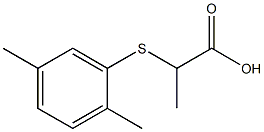 2-[(2,5-dimethylphenyl)thio]propanoic acid,,结构式