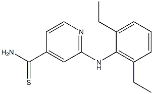 2-[(2,6-diethylphenyl)amino]pyridine-4-carbothioamide 化学構造式