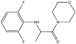 2-[(2,6-difluorophenyl)amino]-1-(morpholin-4-yl)propan-1-one 结构式