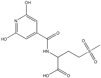 2-[(2,6-dihydroxypyridin-4-yl)formamido]-4-methanesulfonylbutanoic acid,,结构式