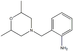2-[(2,6-dimethylmorpholin-4-yl)methyl]aniline Structure