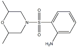 2-[(2,6-dimethylmorpholin-4-yl)sulfonyl]aniline