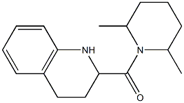 2-[(2,6-dimethylpiperidin-1-yl)carbonyl]-1,2,3,4-tetrahydroquinoline Structure