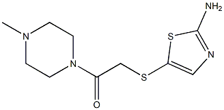 2-[(2-amino-1,3-thiazol-5-yl)sulfanyl]-1-(4-methylpiperazin-1-yl)ethan-1-one