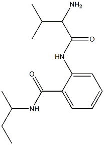 2-[(2-amino-3-methylbutanoyl)amino]-N-(sec-butyl)benzamide Structure