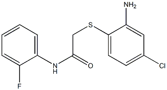  2-[(2-amino-4-chlorophenyl)sulfanyl]-N-(2-fluorophenyl)acetamide