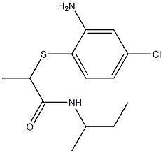 2-[(2-amino-4-chlorophenyl)sulfanyl]-N-(butan-2-yl)propanamide Structure