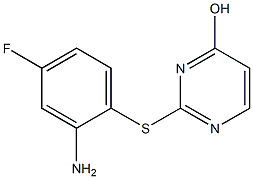  2-[(2-amino-4-fluorophenyl)sulfanyl]pyrimidin-4-ol