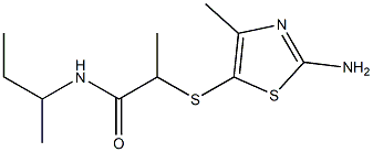 2-[(2-amino-4-methyl-1,3-thiazol-5-yl)sulfanyl]-N-(butan-2-yl)propanamide