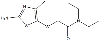 2-[(2-amino-4-methyl-1,3-thiazol-5-yl)thio]-N,N-diethylacetamide