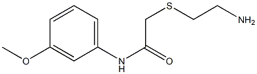 2-[(2-aminoethyl)thio]-N-(3-methoxyphenyl)acetamide Structure