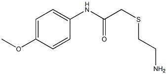 2-[(2-aminoethyl)thio]-N-(4-methoxyphenyl)acetamide Structure