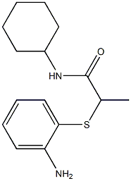  2-[(2-aminophenyl)sulfanyl]-N-cyclohexylpropanamide