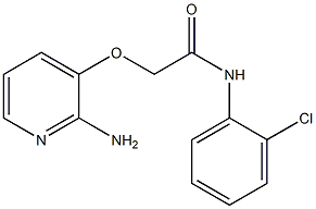 2-[(2-aminopyridin-3-yl)oxy]-N-(2-chlorophenyl)acetamide Struktur