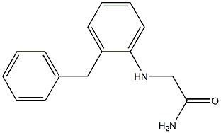 2-[(2-benzylphenyl)amino]acetamide Structure