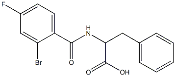 2-[(2-bromo-4-fluorobenzoyl)amino]-3-phenylpropanoic acid