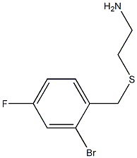 2-[(2-bromo-4-fluorobenzyl)thio]ethanamine 化学構造式