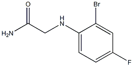 2-[(2-bromo-4-fluorophenyl)amino]acetamide Structure