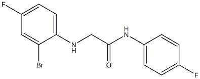 2-[(2-bromo-4-fluorophenyl)amino]-N-(4-fluorophenyl)acetamide