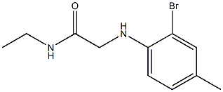 2-[(2-bromo-4-methylphenyl)amino]-N-ethylacetamide 结构式