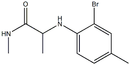 2-[(2-bromo-4-methylphenyl)amino]-N-methylpropanamide