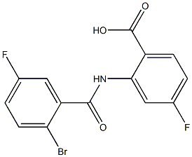 2-[(2-bromo-5-fluorobenzene)amido]-4-fluorobenzoic acid