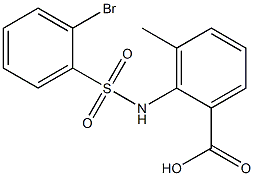 2-[(2-bromobenzene)sulfonamido]-3-methylbenzoic acid