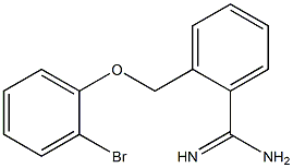 2-[(2-bromophenoxy)methyl]benzenecarboximidamide Structure