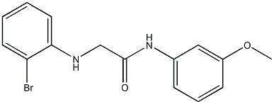 2-[(2-bromophenyl)amino]-N-(3-methoxyphenyl)acetamide Struktur