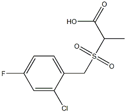 2-[(2-chloro-4-fluorobenzyl)sulfonyl]propanoic acid