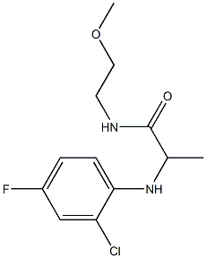 2-[(2-chloro-4-fluorophenyl)amino]-N-(2-methoxyethyl)propanamide