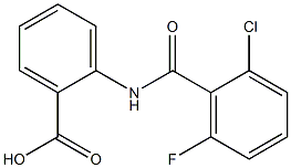2-[(2-chloro-6-fluorobenzene)(methyl)amido]benzoic acid,,结构式