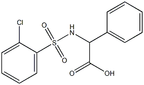 2-[(2-chlorobenzene)sulfonamido]-2-phenylacetic acid Structure