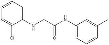 2-[(2-chlorophenyl)amino]-N-(3-methylphenyl)acetamide 结构式