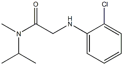 2-[(2-chlorophenyl)amino]-N-methyl-N-(propan-2-yl)acetamide Structure