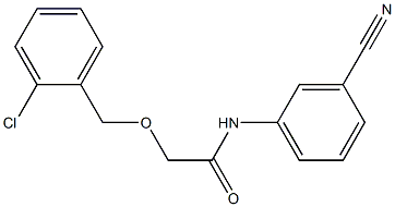 2-[(2-chlorophenyl)methoxy]-N-(3-cyanophenyl)acetamide Struktur