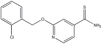 2-[(2-chlorophenyl)methoxy]pyridine-4-carbothioamide 结构式