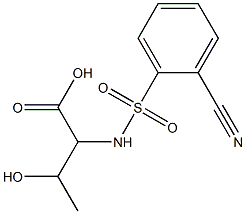 2-[(2-cyanobenzene)sulfonamido]-3-hydroxybutanoic acid