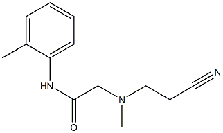 2-[(2-cyanoethyl)(methyl)amino]-N-(2-methylphenyl)acetamide Struktur