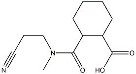 2-[(2-cyanoethyl)(methyl)carbamoyl]cyclohexane-1-carboxylic acid,,结构式