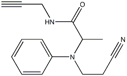 2-[(2-cyanoethyl)(phenyl)amino]-N-(prop-2-yn-1-yl)propanamide