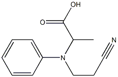 2-[(2-cyanoethyl)(phenyl)amino]propanoic acid|