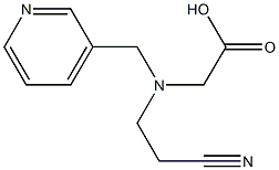 2-[(2-cyanoethyl)(pyridin-3-ylmethyl)amino]acetic acid