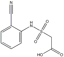 2-[(2-cyanophenyl)sulfamoyl]acetic acid,,结构式