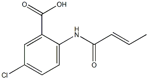 2-[(2E)-but-2-enoylamino]-5-chlorobenzoic acid|