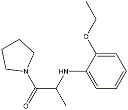 2-[(2-ethoxyphenyl)amino]-1-(pyrrolidin-1-yl)propan-1-one Structure